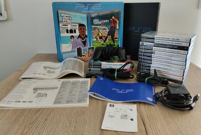 Sony - Playstation 2 (PS2) - box set with GTA Vice City and, Spelcomputers en Games, Spelcomputers | Overige Accessoires
