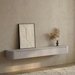 Dulce curved TV-Meubel zwevend beige 240 cm, Huis en Inrichting, Ophalen of Verzenden, Nieuw