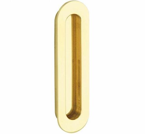 Schuifdeurkom Regina 71x30 mm messing ongelakt, Doe-het-zelf en Verbouw, Hang- en Sluitwerk, Nieuw, Ophalen of Verzenden