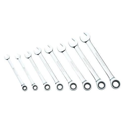 Smoos Ringratelsleutelset met Engelse maatvoering 8-delig -, Doe-het-zelf en Verbouw, Gereedschap | Handgereedschap, Nieuw, Ophalen of Verzenden