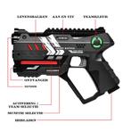 2 Light Battle Connect Anti-cheat laserguns - Metallic, Ophalen of Verzenden, Nieuw