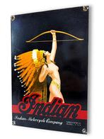 Indian Motorcycle - Pin up - Emaille plaat - Emaille