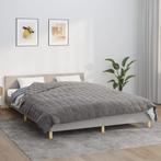 vidaXL Verzwaringsdeken 200x220 cm 9 kg stof grijs, Verzenden, Nieuw, Grijs