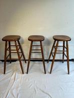 Kruk (3) - Set van 3 Houten Barstoelen in Klassieke Country, Antiek en Kunst