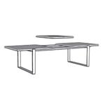 Eettafel-UME Alphen Oranje Teakhout (uitschuifbaar) - eet..., Huis en Inrichting, Tafels | Eettafels, Nieuw, Overige materialen