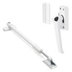 2x Raamsluiting met drukknop + Telescopische uitzetter | AXA, Verzenden, Nieuw