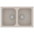 Wastafel graniet beige 76cm retourdeal 74% korting, Minder dan 50 cm, 75 cm of meer, Nieuw, Ophalen of Verzenden