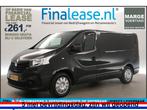 Renault Trafic 1.6 dCi T27 L1H1 MARGE Airco Cruise €261pm, Renault, Zwart, Nieuw, Lease