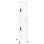 vidaXL Lockerkast 38x45x180 cm staal wit, Huis en Inrichting, Kasten | Lockerkasten, Verzenden, Nieuw
