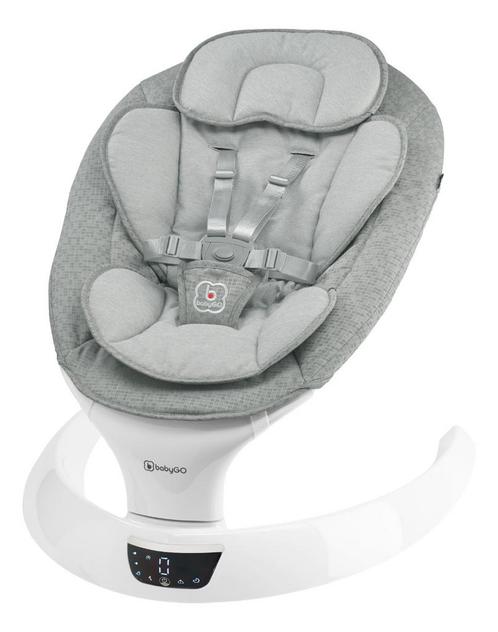 BabyGo Swing Grey Elektrische Babyschommel 1951, Kinderen en Baby's, Wipstoeltjes, Nieuw, Verzenden