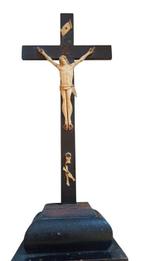 Antiek Kruis - Been, Hout - 1850-1900 - Antiek kruisbeeld