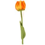 Vilten Tulp Geel met Oranje op Groene Steel - 32cm NIEUW, Kinderen en Baby's, Ophalen of Verzenden, Nieuw