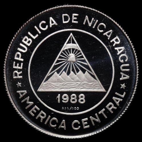 Nicaragua. 50 Cordobas 1988 - XXIV Olimpiada de Verano 88, Postzegels en Munten, Munten | Europa | Niet-Euromunten