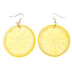 Fako Bijoux® - Oorbellen - Plastic Fruit - Citroen Schijfje, Sieraden, Tassen en Uiterlijk, Oorbellen, Verzenden, Nieuw