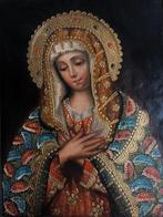 Cuzco School - Virgin of Sorrows - 41 x 31 cm