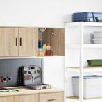 vidaXL Garagewandkast sonoma bewerkt hout eikenkleurig, Huis en Inrichting, Kasten | Stellingkasten, Verzenden, Nieuw