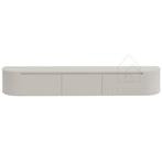 Aura curved TV-Meubel zwevend beige 240 cm, Overige materialen, Nieuw, Ophalen of Verzenden, 200 cm of meer