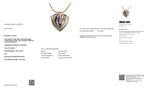 Ketting met hanger - 18 karaat Geel goud, Platina - 58.30ct.