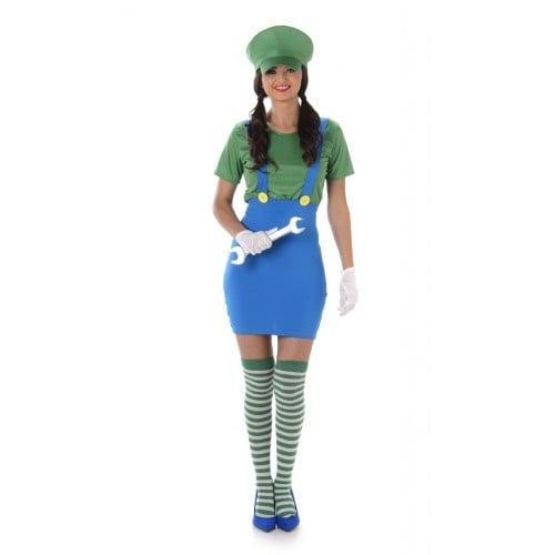 Luigi Loodgieter Kostuum Dames, Kleding | Dames, Carnavalskleding en Feestkleding, Nieuw, Ophalen of Verzenden