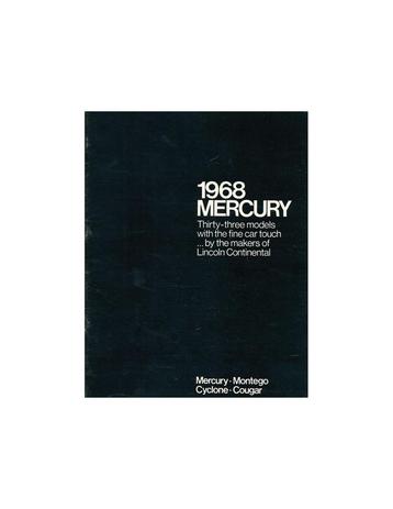 1968 MERCURY PROGRAMMA BROCHURE ENGELS (USA) beschikbaar voor biedingen