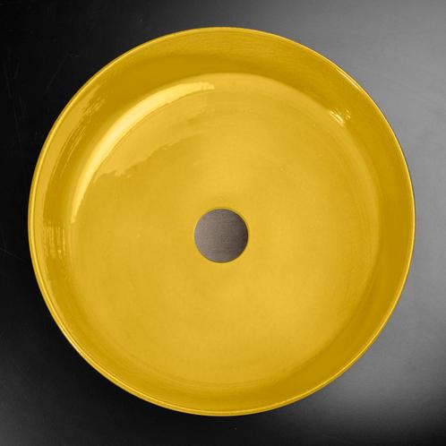 Waskom Cipi Index Tinta 42x16cm Mustard Yellow, Huis en Inrichting, Badkamer | Badkamermeubels, Overige typen, Nieuw, Minder dan 100 cm