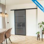Stalen Schuifdeur met koofsysteem 4 Vlaks Maatwerk Rook glas, Nieuw, Metaal, Inclusief glas