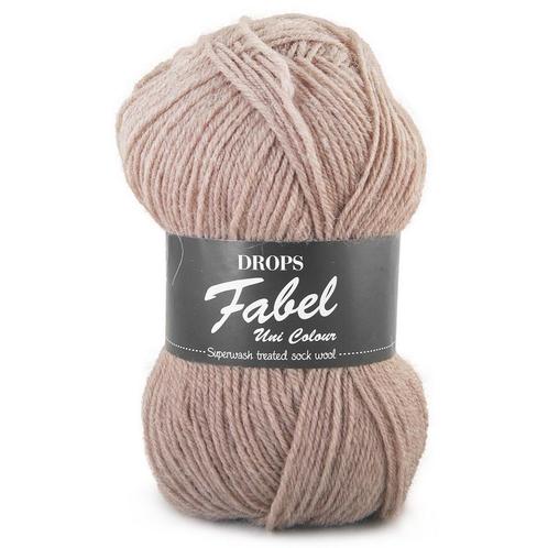 DROPS Fabel Uni Colour - 101 beige - Wol Garen, Hobby en Vrije tijd, Breien en Haken, Ophalen of Verzenden