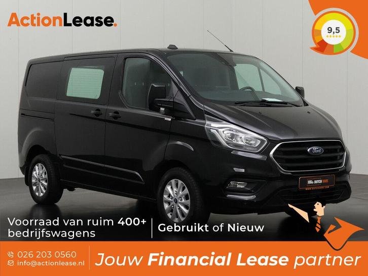 Ford Transit Custom Bestelbus L1 H1 2023 Diesel Automaat, Auto's, Ford, Dealer onderhouden, Te koop, Zwart, Automaat, Financial lease