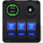 ProRide Schakelpaneel 12V voor Auto/Boot - USB Lader 2, Doe-het-zelf en Verbouw, Verzenden, Nieuw