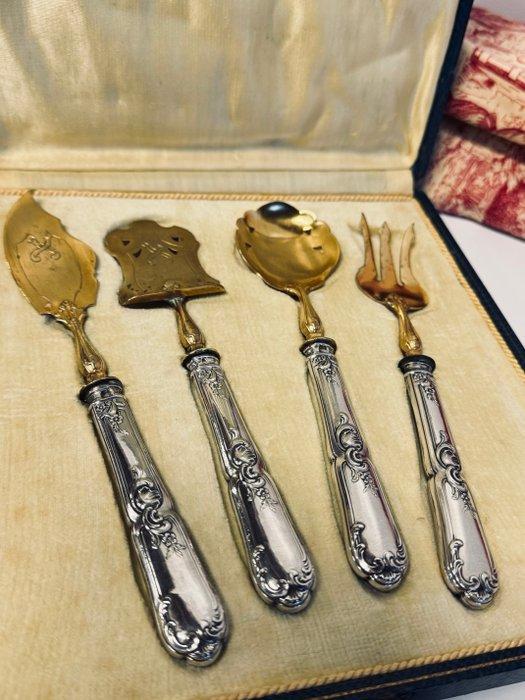 Minerva - Bestekset (4) - Service A dessert, Likeur A crème,, Antiek en Kunst, Antiek | Goud en Zilver