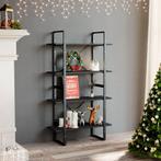 vidaXL Boekenkast met 4 schappen 80x30x140 cm bewerkt hout, Huis en Inrichting, Kasten | Boekenkasten, Verzenden, 100 tot 150 cm