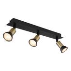 Opbouwspots DREW 3-lichts GU10 40cm Goud, Nieuw, Ophalen of Verzenden, Led