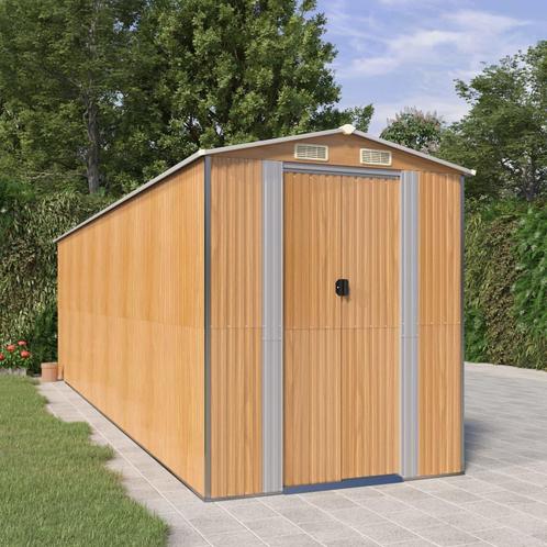 vidaXL Tuinschuur 192x689x223 cm gegalvaniseerd staal, Tuin en Terras, Tuinhuizen, Nieuw, Verzenden