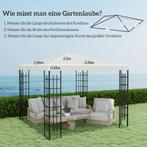 TRUUSK Outsuuny Vervangend Dak Voor Paviljoen 3 X 3 M, Water, Tuin en Terras, Partytenten, Verzenden, Nieuw
