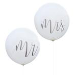 Ballonnen Mr & Mrs 92cm 2st, Nieuw, Verzenden