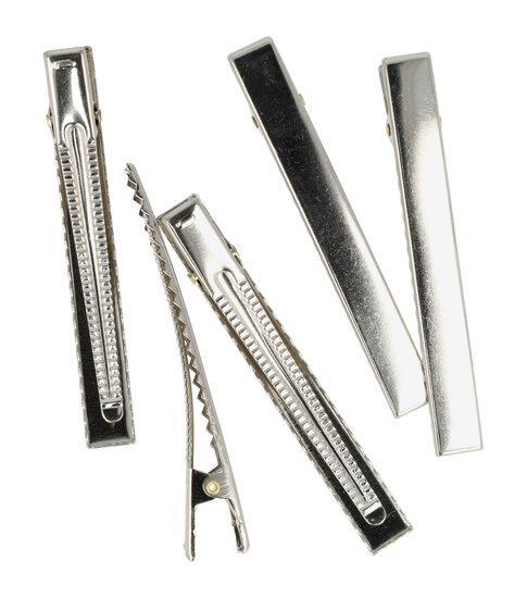 Haarspeld Alligator Recht 8cm Zilver 5 Stuks, Sieraden, Tassen en Uiterlijk, Uiterlijk | Haarverzorging, Verzenden