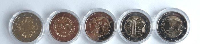 Slowakije. 2 Euro 2015/2025 (15 coins) (Zonder Minimumprijs), Postzegels en Munten, Munten | Europa | Euromunten