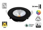 Inbouw LED spot ZWART | Dimbaar | IP44 | Direct leverbaar, Led, Nieuw, Inbouw led spot, led spot dimbaar, inbouw spot, spot zwart