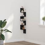 vidaXL Hoekplank met plank Zwart eiken 20 x 20 x 127.5 cm, Huis en Inrichting, Verzenden, Nieuw