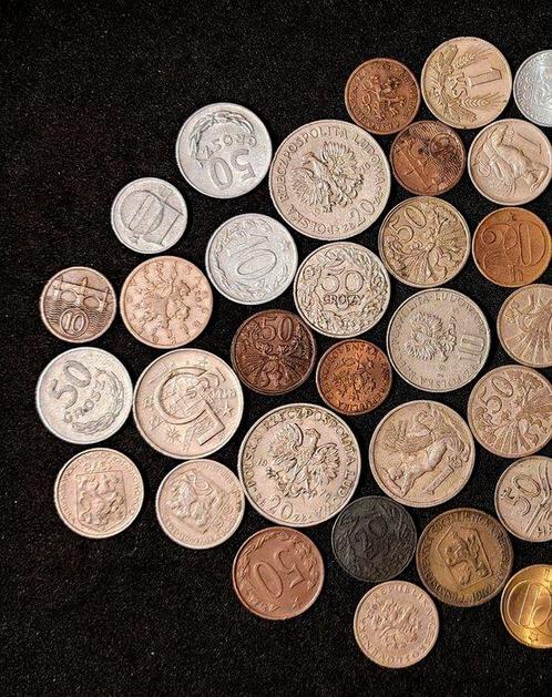 Polen, Tsjecho-Slowakije. Collection of +50 Coins from, Postzegels en Munten, Munten | Europa | Niet-Euromunten