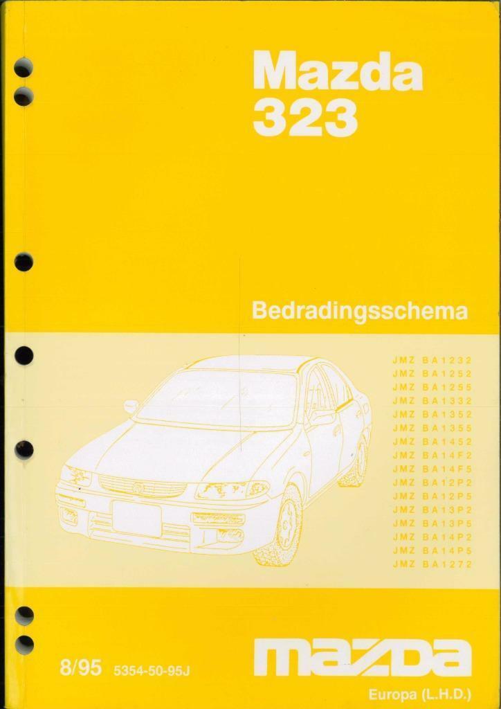 1995 Mazda 323 bedradingsschema werkplaatshandboek, Auto diversen, Handleidingen en Instructieboekjes, Verzenden
