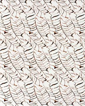 Viscose Poplin Bladeren Gebroken Wit, Hobby en Vrije tijd, Stoffen en Lappen, Wit, Nieuw