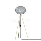 Umage Eos Tripod Vloerlamp, frame messing/lampenkap grijs -, Huis en Inrichting, Lampen | Vloerlampen, Verzenden, Nieuw