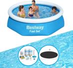 Bestway Zwembad Fast Set 244x61 cm  Zwembadpakket, Verzenden, 200 tot 300 cm, Opblaaszwembad, 80 tot 120 cm