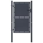 vidaXL Poort 100x175 cm staal antraciet, Verzenden, Nieuw