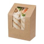 Colpac Zest kraft wrapdoosjes met acetaat venster en, Huis en Inrichting, Verzenden, Nieuw