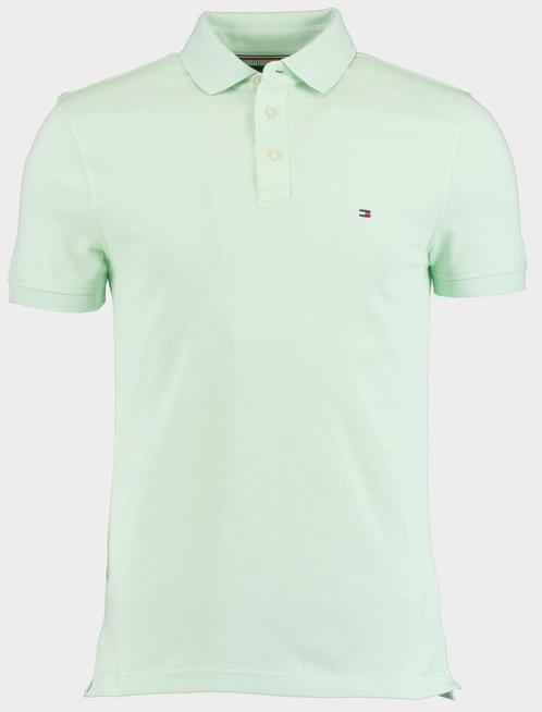 -19% Tommy Hilfiger  Tommy Hilfiger Polo korte mouw 1985 sli, Kleding | Heren, Polo's, Groen, Nieuw, Verzenden