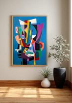 E. Pérez Lezcano - “Arquetipo en Azul” XL ( No Reserve, Antiek en Kunst