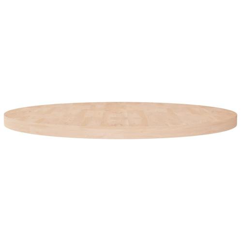 vidaXL Tafelblad rond Ø90x4 cm onbehandeld massief eikenhout, Huis en Inrichting, Tafels | Eettafels, Nieuw, Verzenden