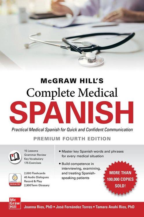 9781260467895 McGraw Hills Complete Medical Spanish, Pre..., Boeken, Studieboeken en Cursussen, Nieuw, Verzenden